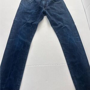 Levi's Dark Indigo Acid Washed Straight Jeans (flaw)